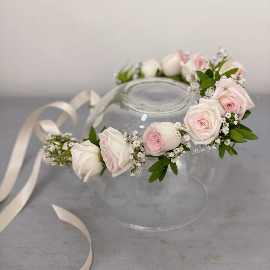 couronne roses roses